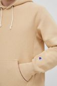 Кофта Champion чоловіча колір бежевий з капюшоном меланж