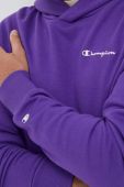 Кофта Champion чоловіча колір фіолетовий з капюшоном однотонна (3073557)