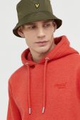 Кофта Superdry чоловіча колір помаранчевий з капюшоном однотонна (2999942)