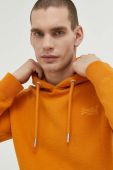 Кофта Superdry чоловіча колір помаранчевий з капюшоном однотонна (2998119)