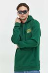 Бавовняна кофта Vans чоловіча колір зелений з капюшоном з принтом (3013221) Бавовняна кофта Vans чоловіча колір зелений з капюшоном з принтом (3013221)