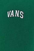 Бавовняна кофта Vans чоловіча колір зелений з аплікацією