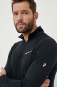 Спортивна кофта Peak Performance Chase Half Zip колір чорний однотонна
