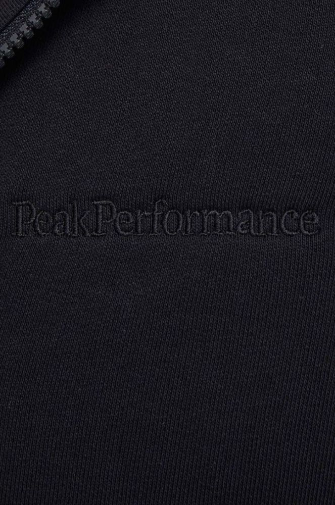 Кофта Peak Performance чоловіча колір чорний з капюшоном однотонна (3600221) фото 5