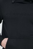 Бавовняна кофта North Sails чоловіча колір чорний з капюшоном однотонна (3081664)