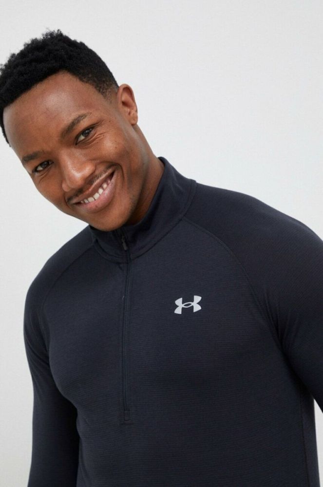 Кофта для бігу Under Armour Streaker колір чорний однотонна фото 4