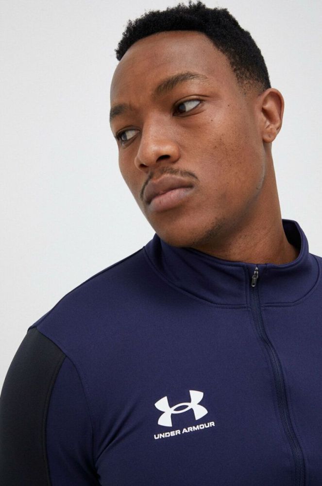 Тренувальна кофта Under Armour Challenger колір синій однотонна фото 5