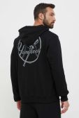 Кофта 47brand MLB New York Yankees чоловіча колір чорний з капюшоном з принтом (3283818)