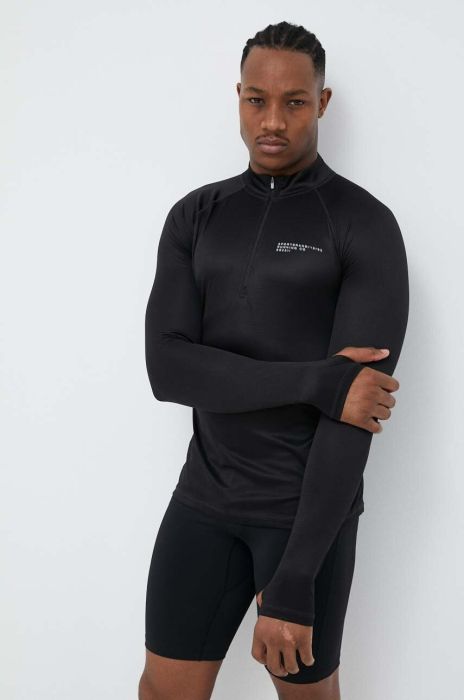 Кофта для бігу 4F колір чорний однотонна