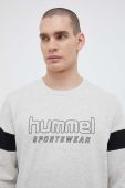 Кофта Hummel чоловіча колір сірий з принтом