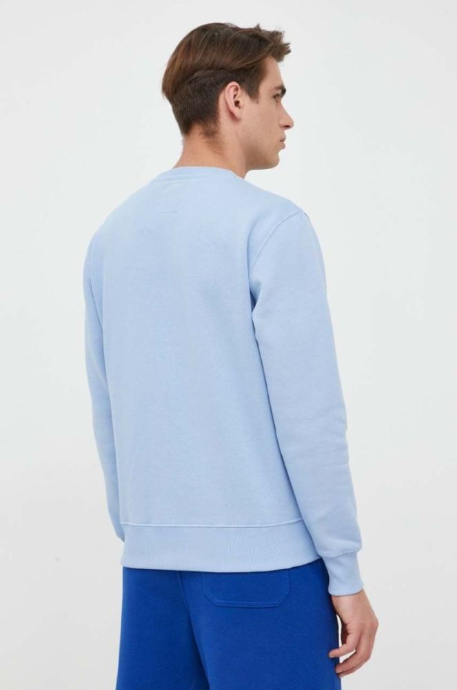 Кофта Alpha Industries чоловіча  з принтом колір блакитний фото 3