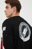 Кофта Alpha Industries чоловіча колір чорний з принтом 178307.03-Black