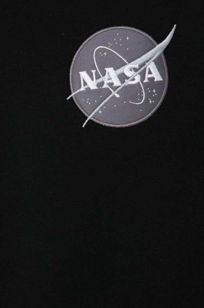 Кофта Alpha Industries чоловіча колір чорний з принтом 178307.03-Black фото 5