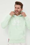Кофта Alpha Industries чоловіча колір зелений з принтом 178312.43-Mint Кофта Alpha Industries чоловіча колір зелений з принтом 178312.43-Mint