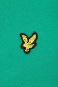 Бавовняна кофта Lyle & Scott чоловіча колір зелений однотонна (3257577)