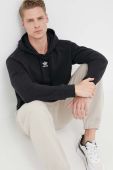 Кофта adidas Originals чоловіча колір чорний з капюшоном з аплікацією (3303627)