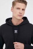 Кофта adidas Originals чоловіча колір чорний з капюшоном з аплікацією (3303627)