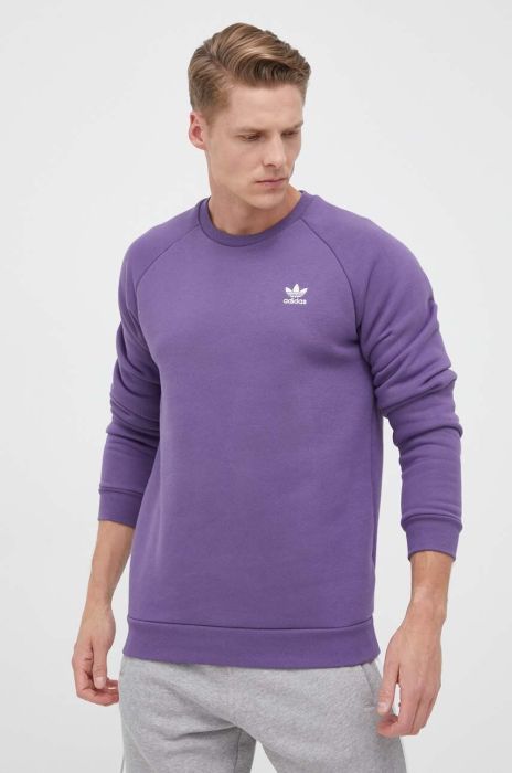 Кофта adidas Originals чоловіча колір фіолетовий з аплікацією (3303686)