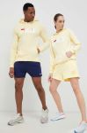 Кофта Fila колір жовтий з капюшоном з принтом Кофта Fila колір жовтий з капюшоном з принтом