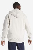 Бавовняна кофта Reebok Classic Small Vector Hoodie колір бежевий з капюшоном меланж HS7152-CHAMEL