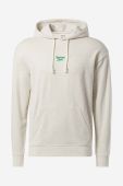 Бавовняна кофта Reebok Classic Small Vector Hoodie колір бежевий з капюшоном меланж HS7152-CHAMEL