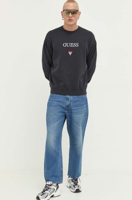 Кофта Guess Originals Go Baker колір чорний з аплікацією SM2BQ09K9YH1-F43M фото 2
