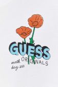 Кофта Guess Originals колір білий з принтом