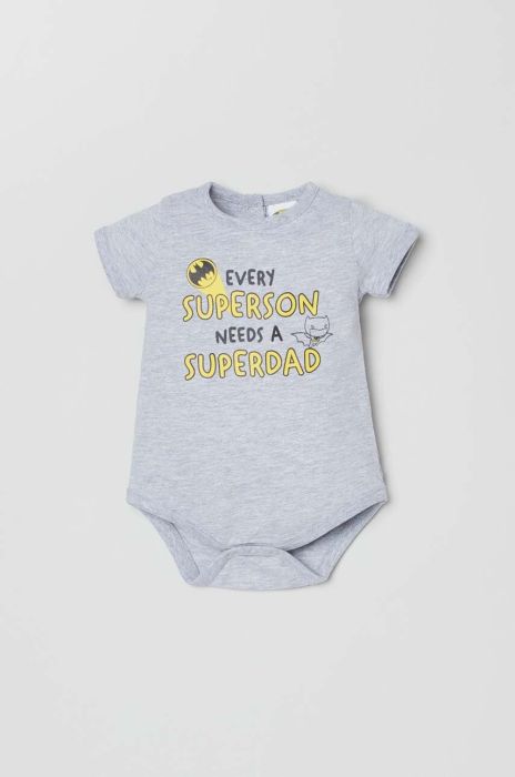 Боді для немовлят OVS колір сірий Боді для немовлят OVS колір сірий