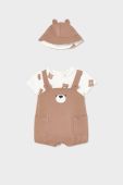 Комбінезон для немовлят Mayoral Newborn колір коричневий (3057482)