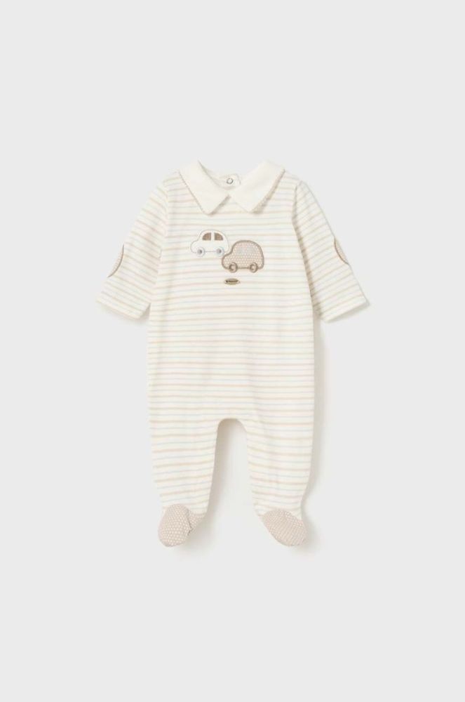 Дитячі повзунки Mayoral Newborn 2-pack колір бежевий (2987942) фото 2