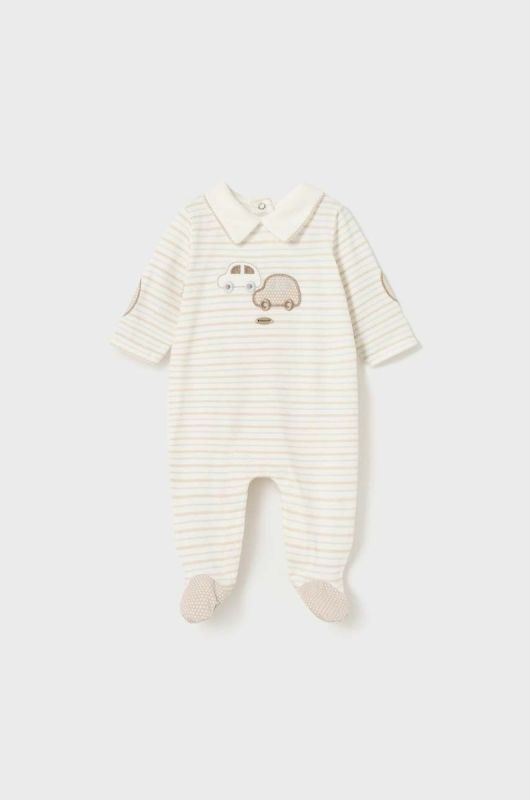 Дитячі повзунки Mayoral Newborn 2-pack колір бежевий (2987942) фото 2