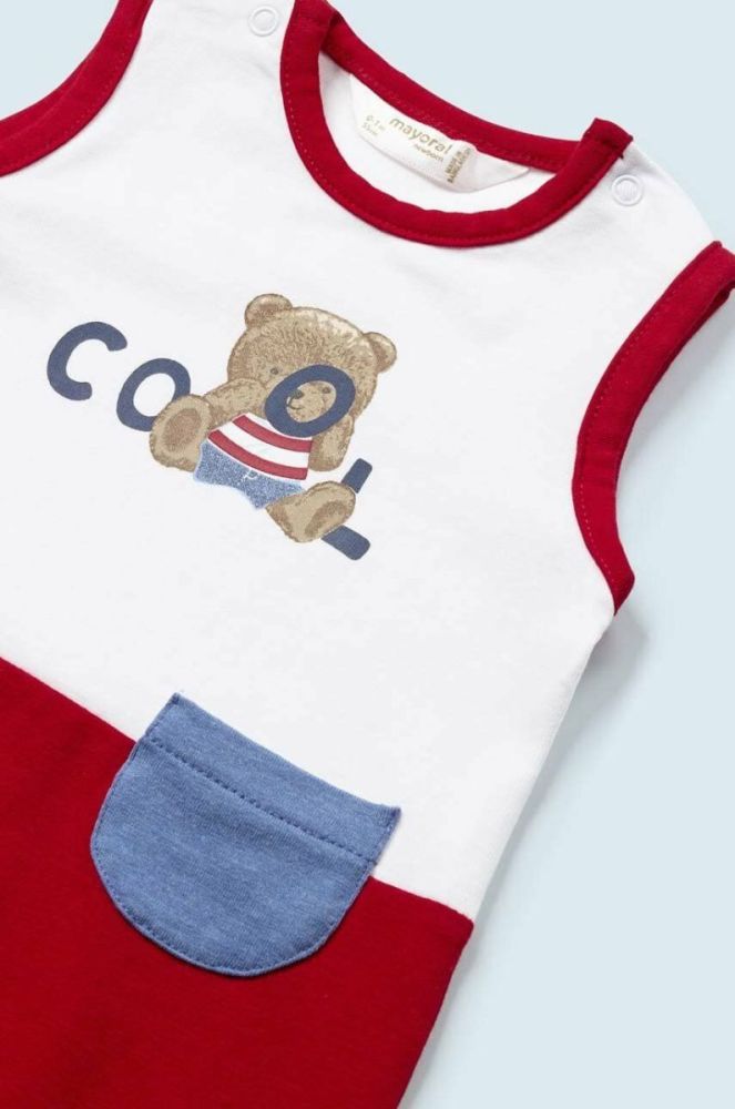 Комбінезон для немовлят Mayoral Newborn 2-pack колір червоний (3013279) фото 4