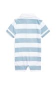 Бавовняний ромпер для немовлят Polo Ralph Lauren колір блакитний (2950920)