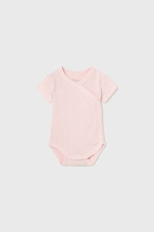 Дитяче бавовняне боді Mayoral Newborn колір рожевий (2964601)