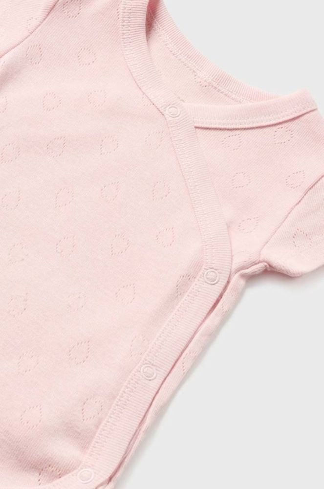 Дитяче бавовняне боді Mayoral Newborn колір рожевий (2964601) фото 3