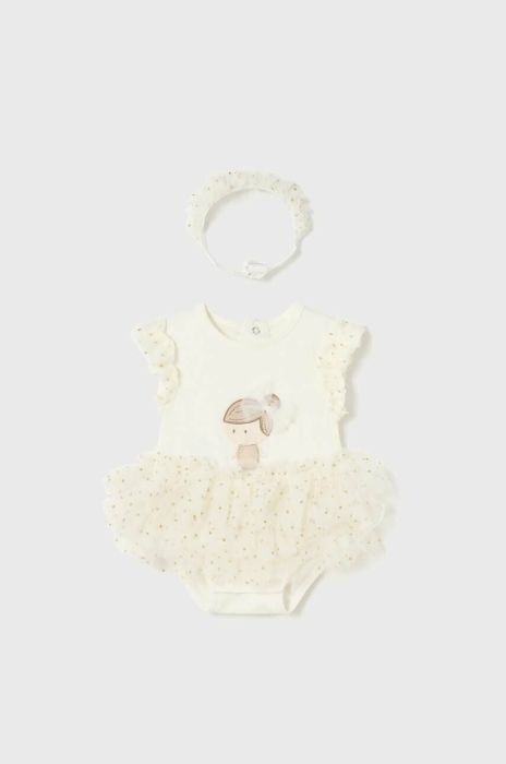 Боді для немовлят Mayoral Newborn колір бежевий (3057536) Боді для немовлят Mayoral Newborn колір бежевий (3057536)