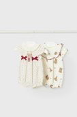 Комбінезон для немовлят Mayoral Newborn 2-pack колір бежевий (3057546)