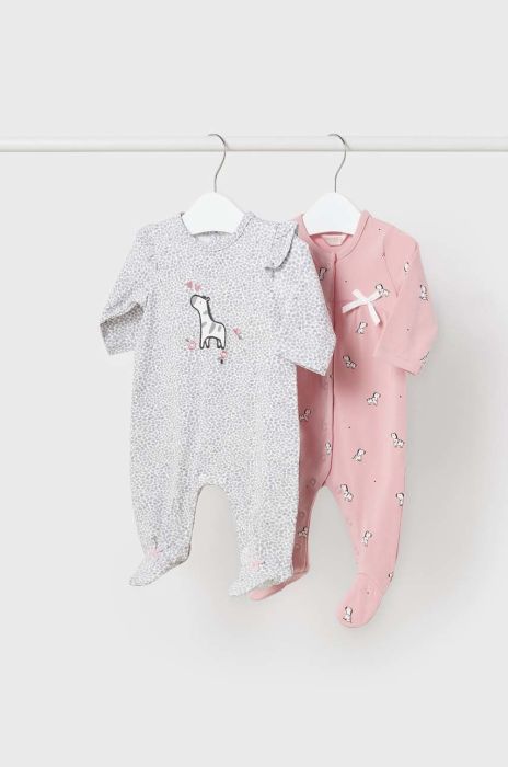 Дитячі повзунки Mayoral Newborn 2-pack колір барвистий (2953808)