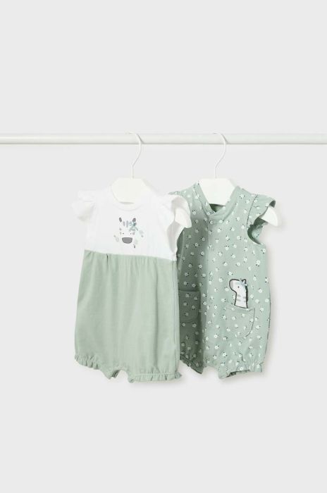 Комбінезон для немовлят Mayoral Newborn 2-pack колір бірюзовий (2964655)
