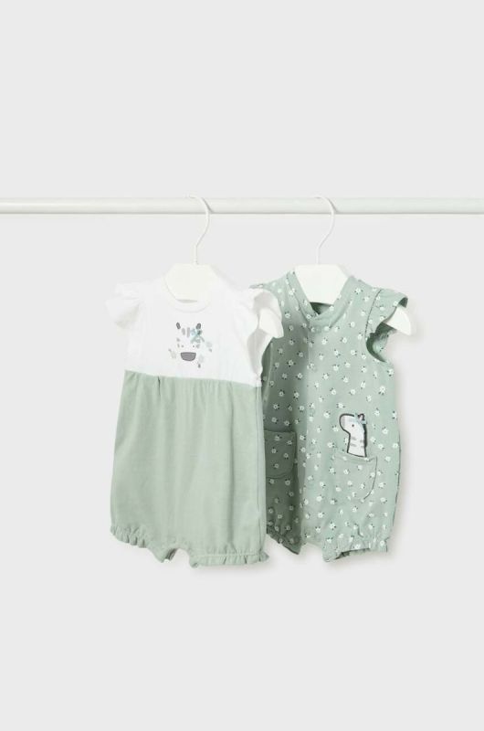 Комбінезон для немовлят Mayoral Newborn 2-pack колір бірюзовий (2964655)