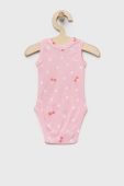 Дитяче бавовняне боді United Colors of Benetton 2-pack колір рожевий (3184805)