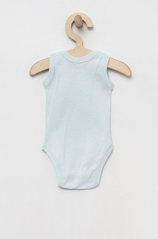 Дитяче бавовняне боді United Colors of Benetton 2-pack колір блакитний (3184812) фото 4
