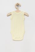 Дитяче бавовняне боді United Colors of Benetton 2-pack колір жовтий (3184833) Дитяче бавовняне боді United Colors of Benetton 2-pack колір жовтий (3184833)