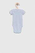 Дитяче бавовняне боді United Colors of Benetton 3-pack колір блакитний (3035540)