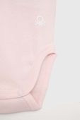 Дитяче бавовняне боді United Colors of Benetton 3-pack колір рожевий (3035553) Дитяче бавовняне боді United Colors of Benetton 3-pack колір рожевий (3035553)