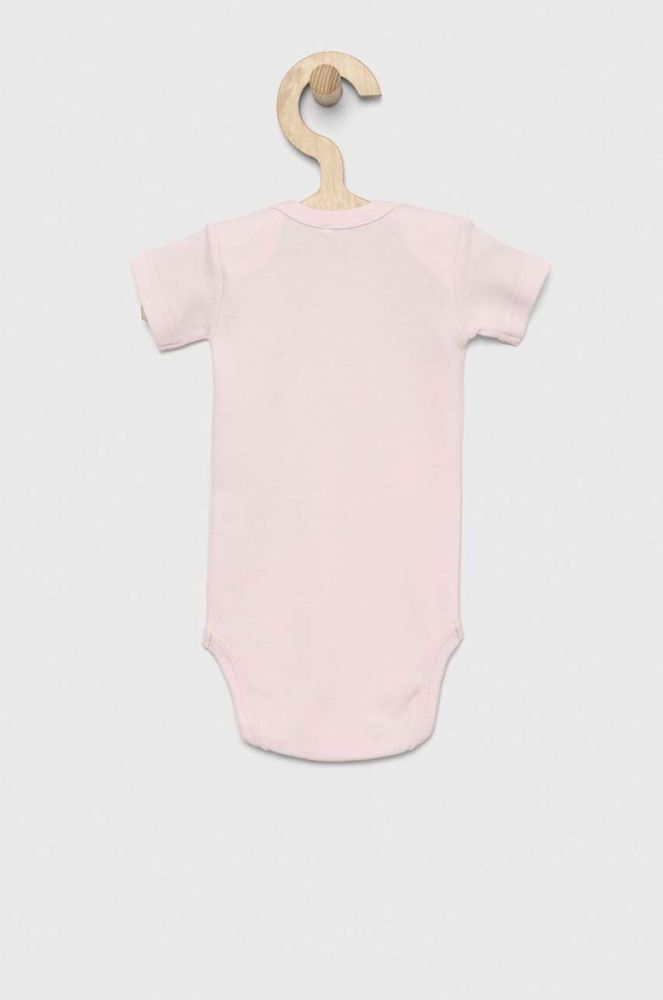 Дитяче бавовняне боді United Colors of Benetton 2-pack колір рожевий (3039053) фото 5