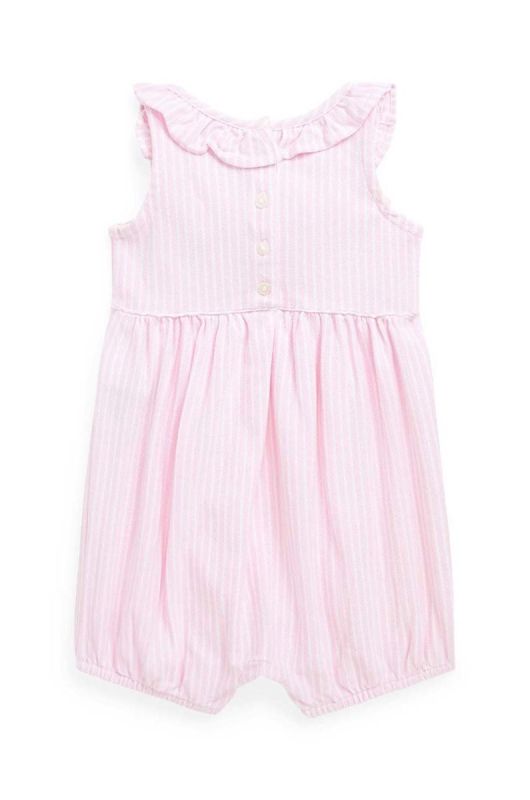 Бавовняний ромпер для немовлят Polo Ralph Lauren колір рожевий (2950949) фото 2