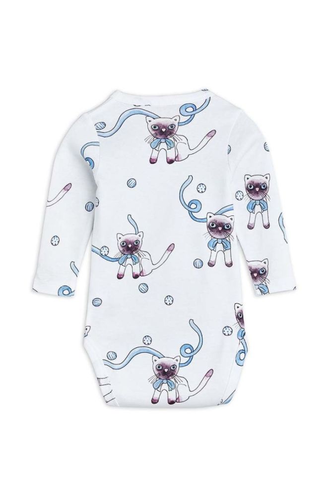 Дитяче бавовняне боді Mini Rodini колір білий (2908913) фото 2