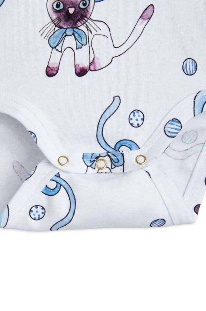 Дитяче бавовняне боді Mini Rodini колір білий (2908913) фото 4