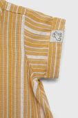 Бавовняний ромпер для немовлят United Colors of Benetton колір жовтий (3282458)